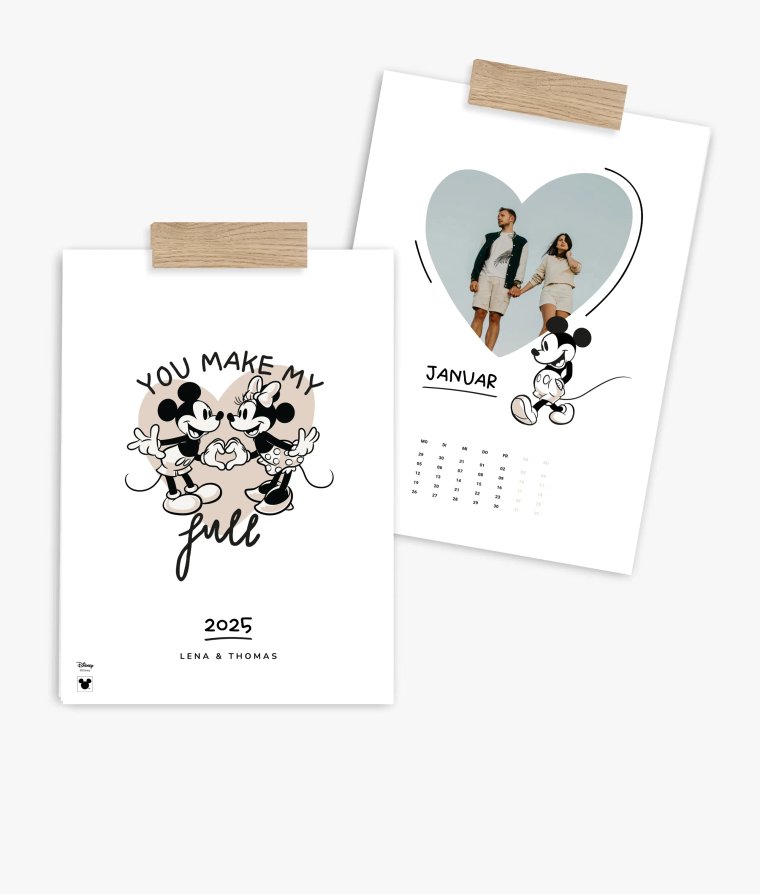 Wandkalender Micky & Minnie · Hugs