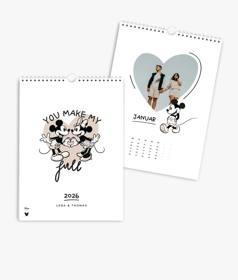 Wandkalender Micky & Minnie · Hugs
