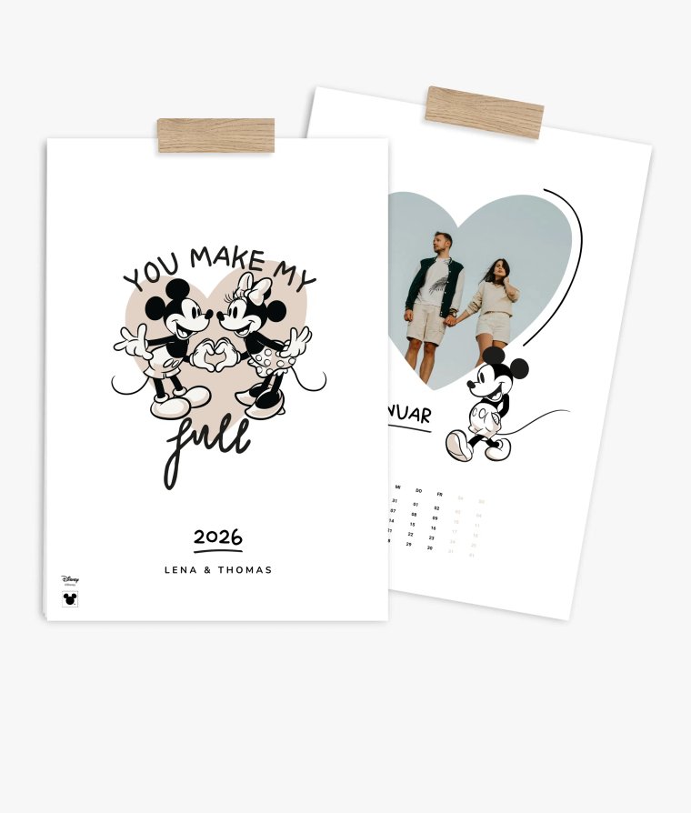 Wandkalender Micky & Minnie · Hugs