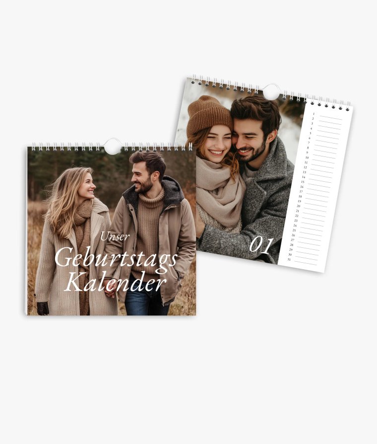 Terminkalender Lieblingsmenschen · Geburtstagskalender