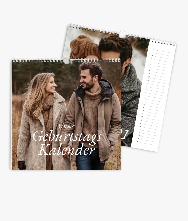 Terminkalender Lieblingsmenschen · Geburtstagskalender