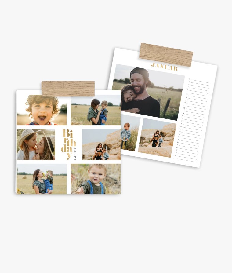 Terminkalender Golden Year · Geburtstagskalender