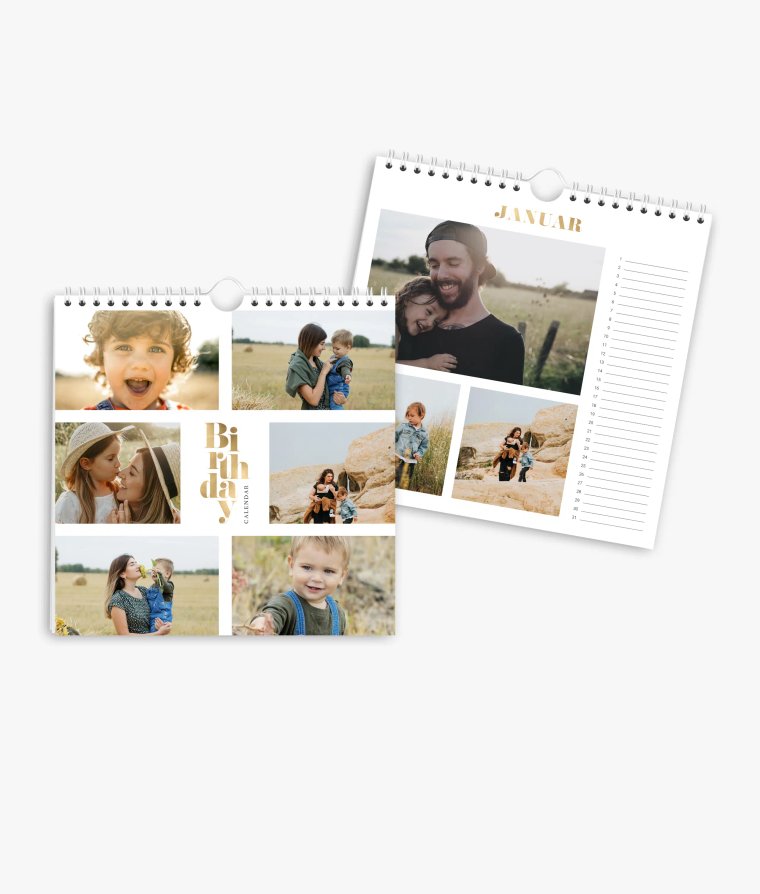Terminkalender Golden Year · Geburtstagskalender