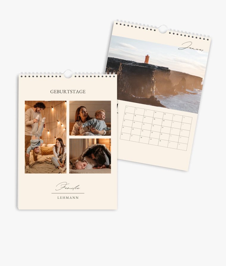 Terminkalender Golden · Geburtstagskalender