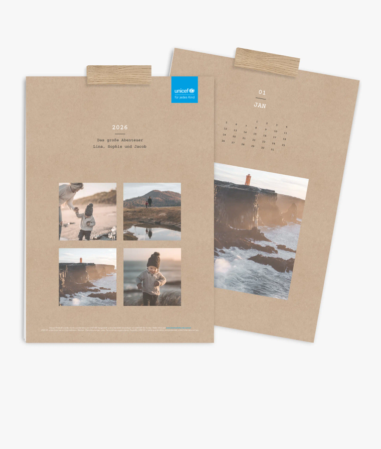 Wandkalender Clean Crafty · UNICEF