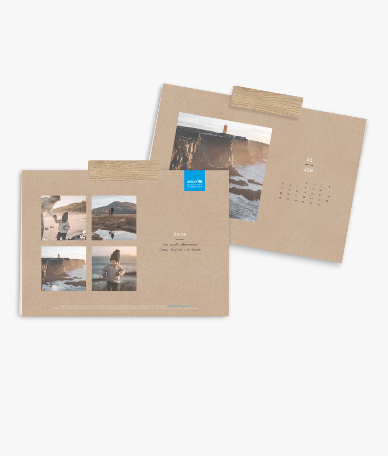 Wandkalender Clean Crafty · UNICEF