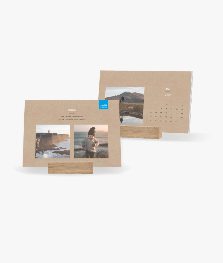 Tischkalender Clean Crafty · UNICEF