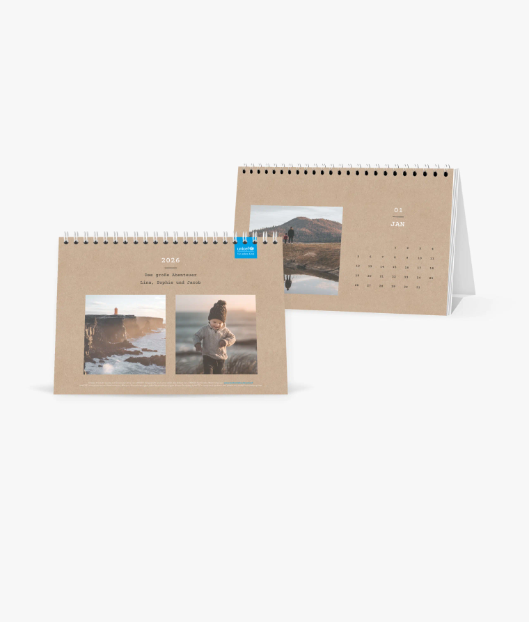 Tischkalender Clean Crafty · UNICEF