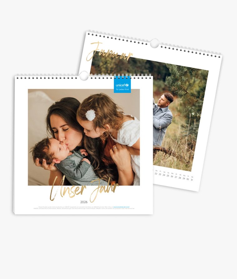 Wandkalender Golden Brush · UNICEF