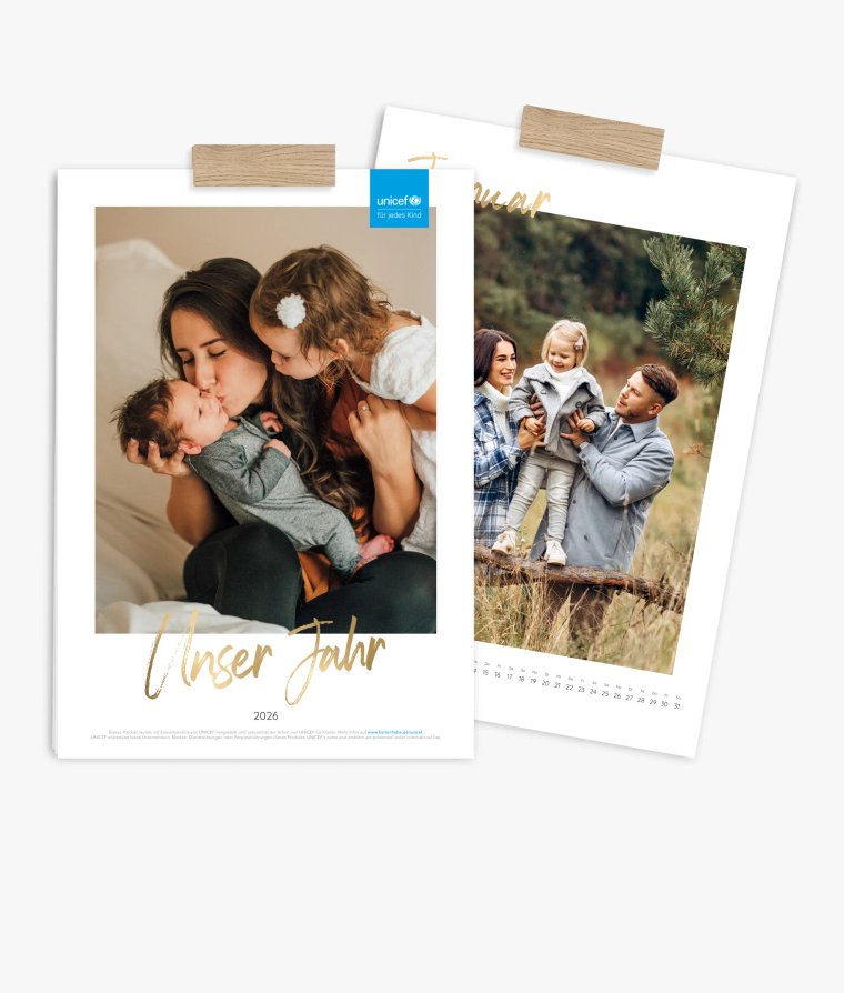 Wandkalender Golden Brush · UNICEF