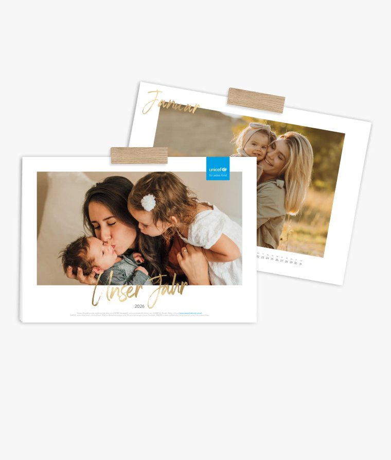 Wandkalender Golden Brush · UNICEF