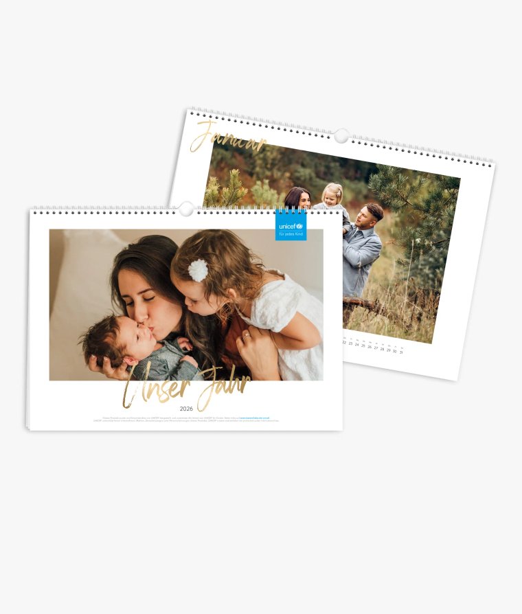 Wandkalender Golden Brush · UNICEF