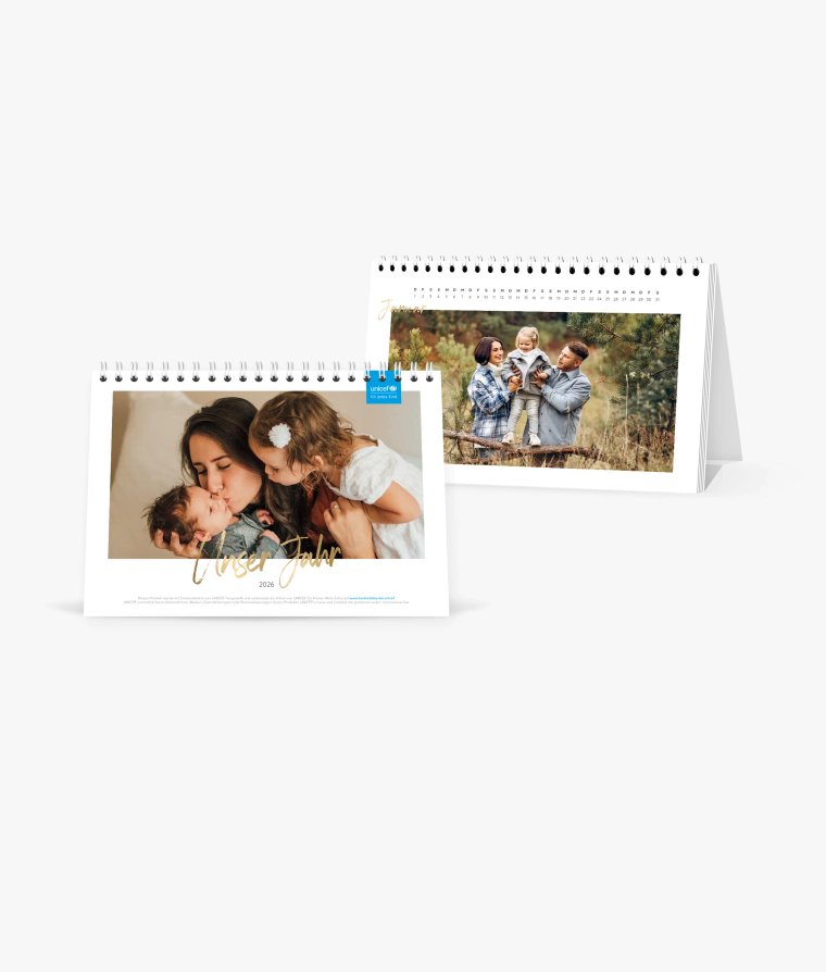 Tischkalender Golden Brush · UNICEF