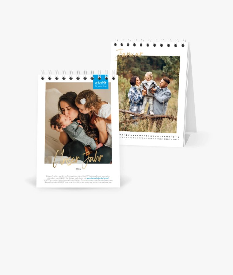Tischkalender Golden Brush · UNICEF