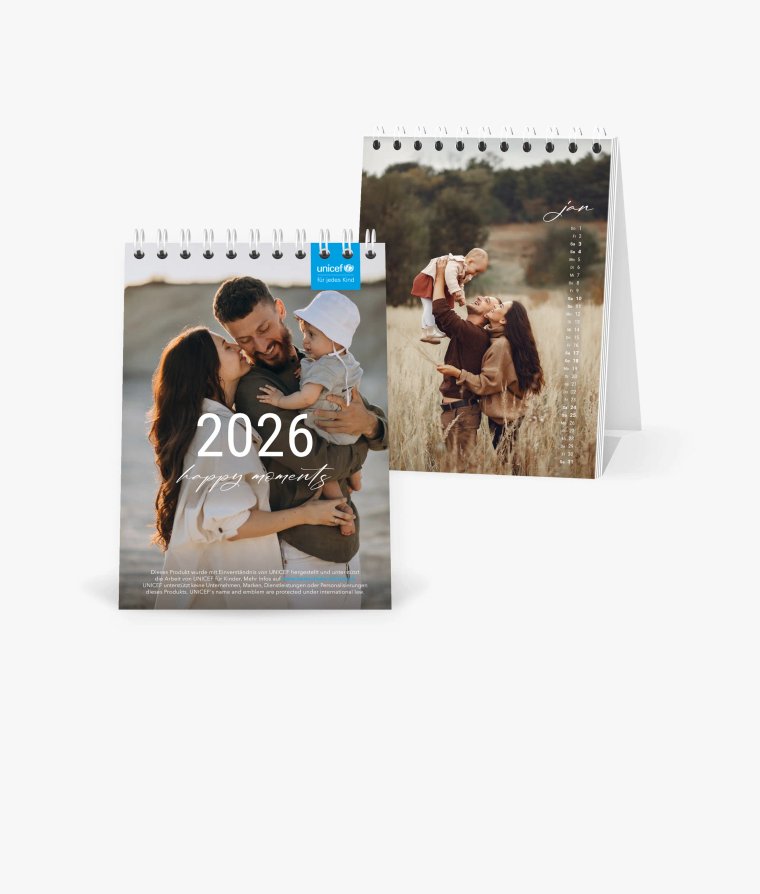 Tischkalender Happy Life · UNICEF