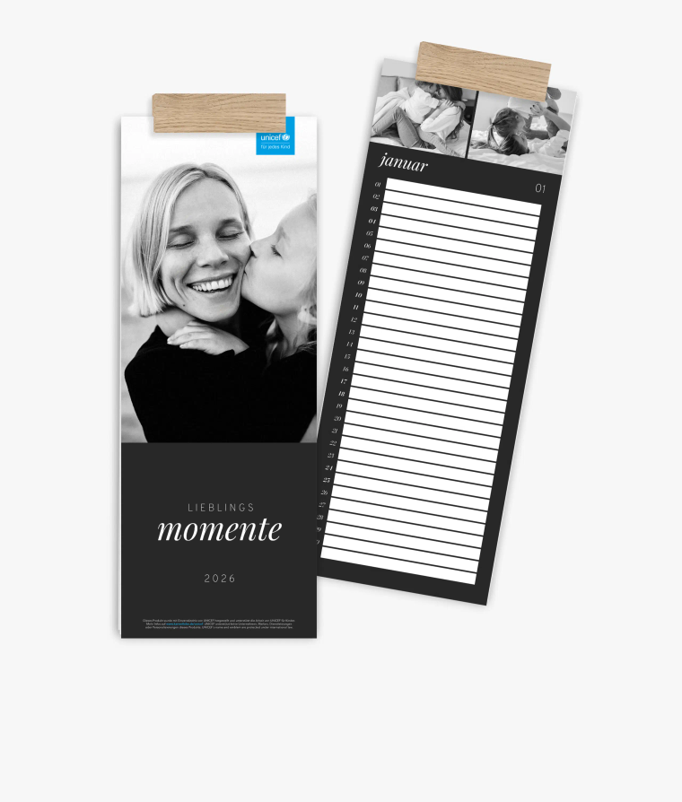 Küchenkalender Noir Essence · UNICEF