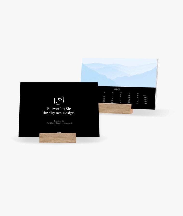 Tischkalender Subtle Black