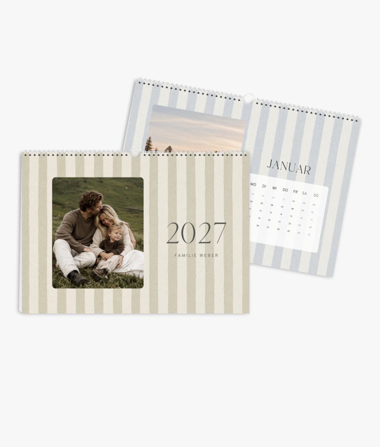 Wandkalender Calm Stripes