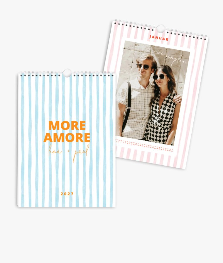 Wandkalender Streifen