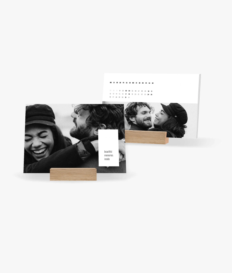 Tischkalender Black and White