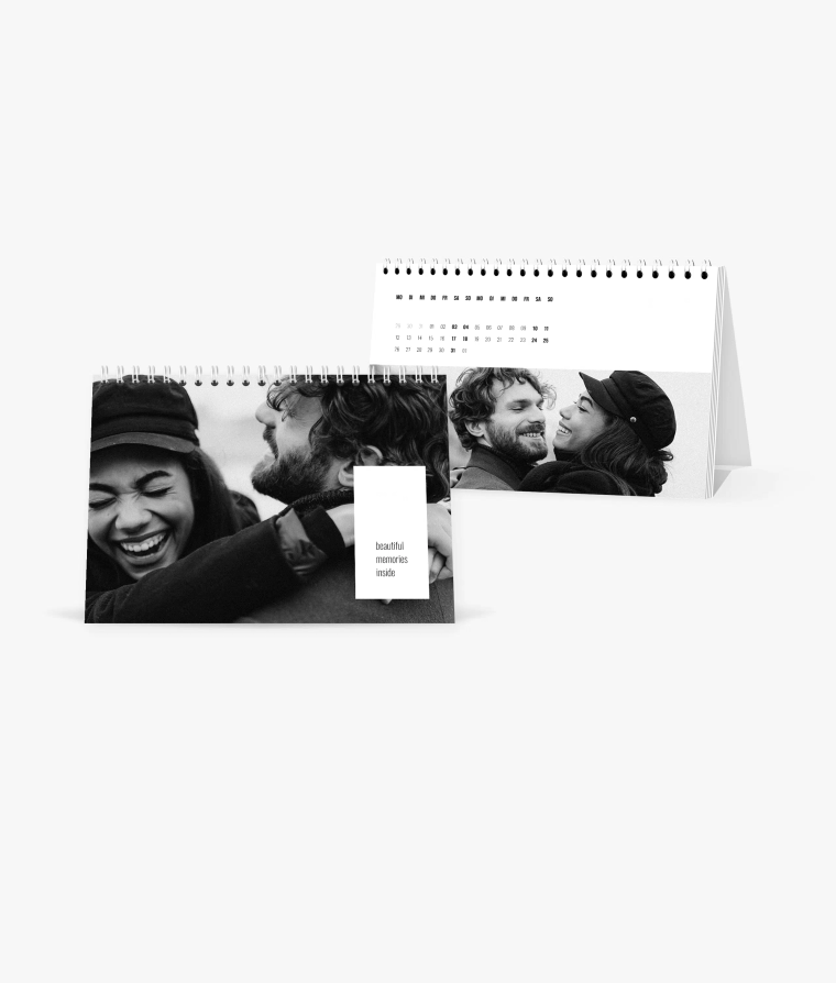 Tischkalender Black and White