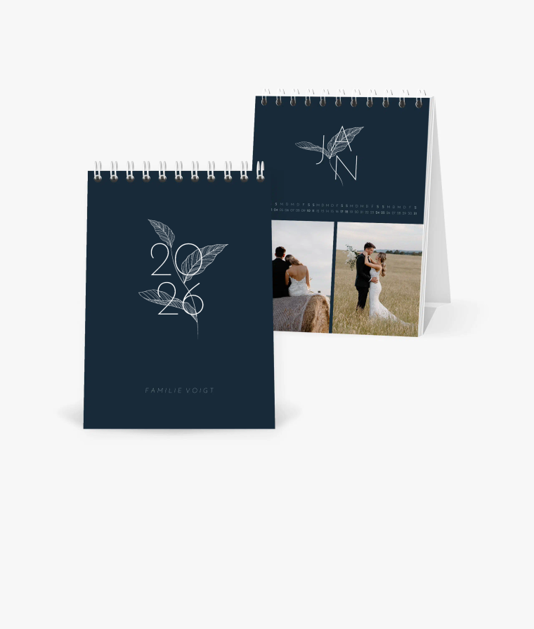 Tischkalender Golden Leave