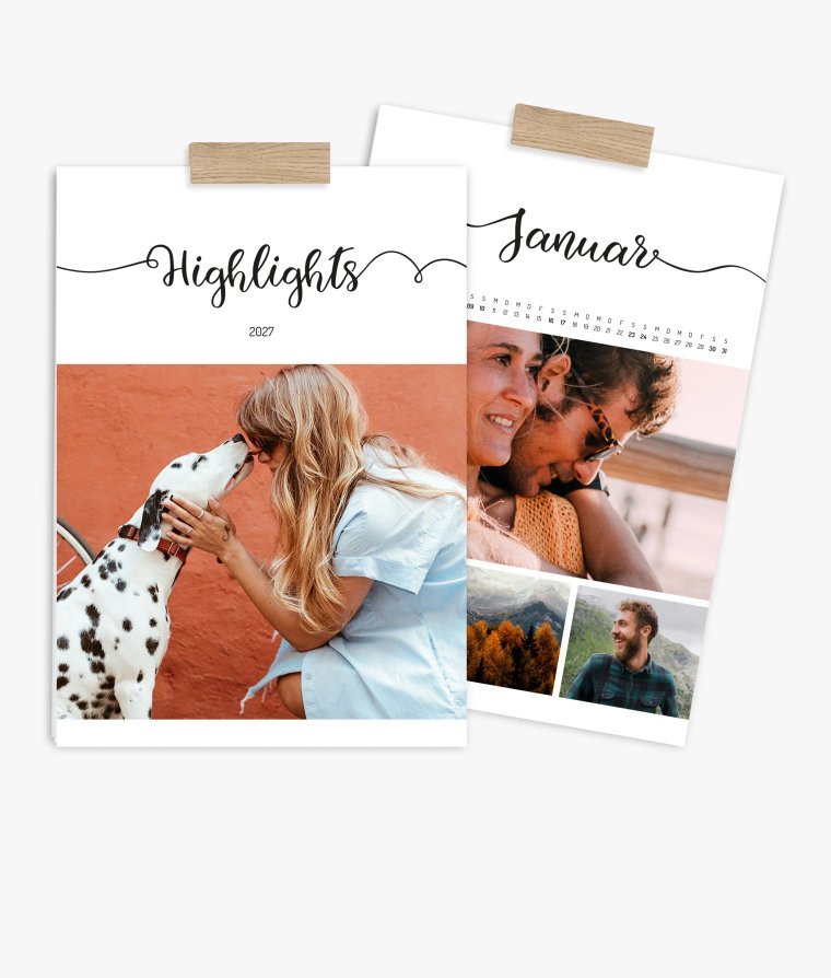 Wandkalender Handlettering