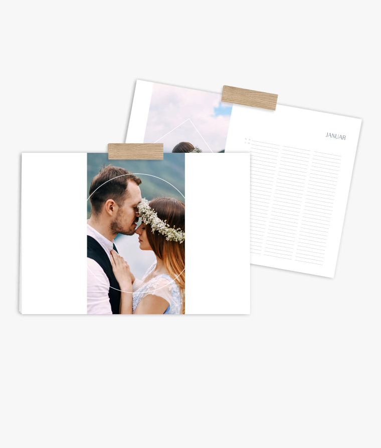 Familienplaner Modern Gold