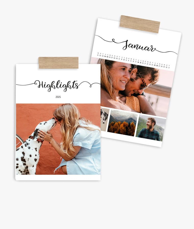 Wandkalender Handlettering