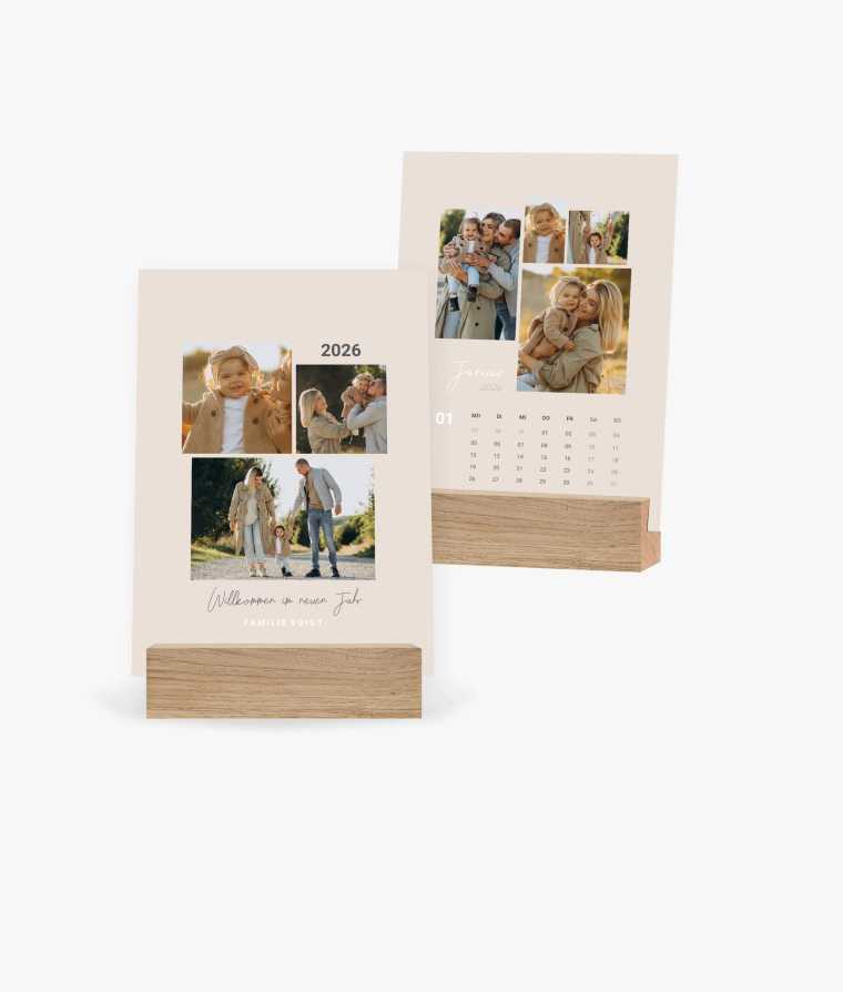 Tischkalender Decent Collage