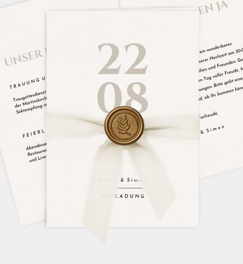 Einladungskarte Hochzeit Wedding Elegance