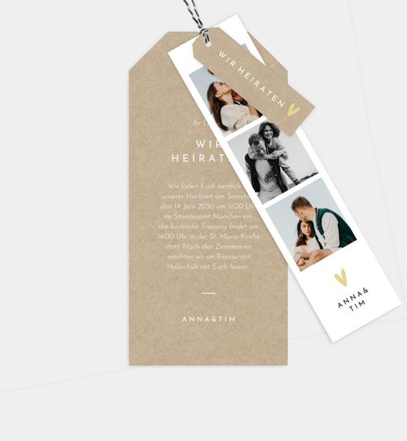 Einladungskarte Hochzeit Classic Moment · Vintage