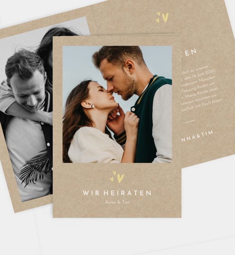 Einladungskarte Hochzeit Classic Moment · Vintage