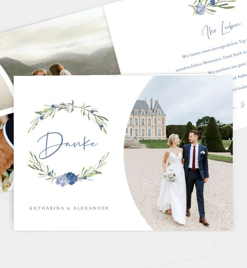 Dankeskarte Hochzeit Kreta
