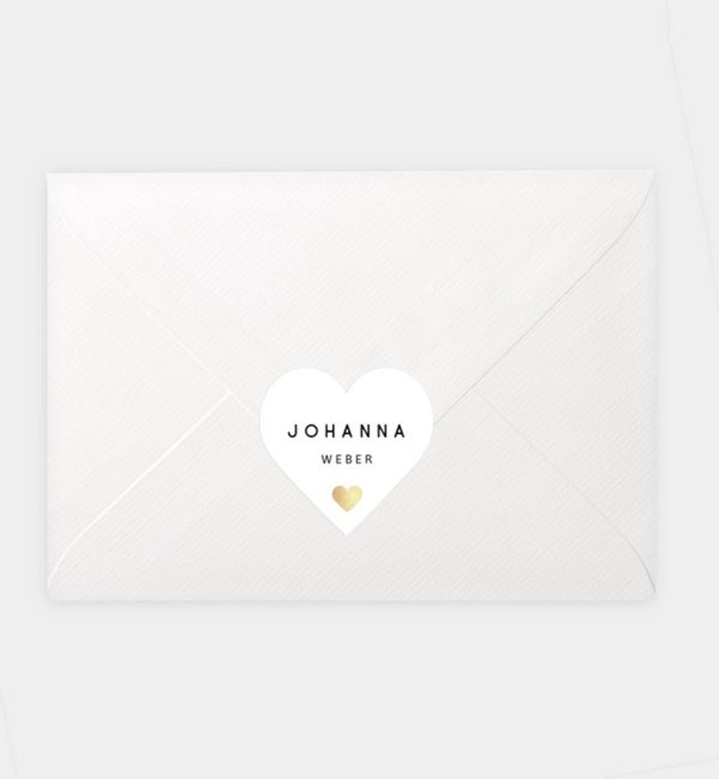 Siegelsticker Hochzeit Sign of love