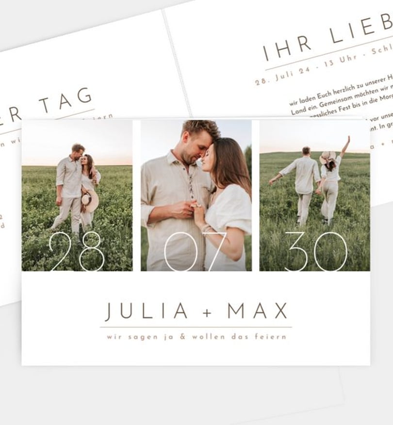 Einladungskarte Hochzeit Semplice