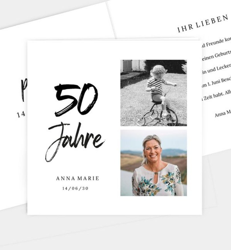 Einladungskarte Geburtstag Lovely Font