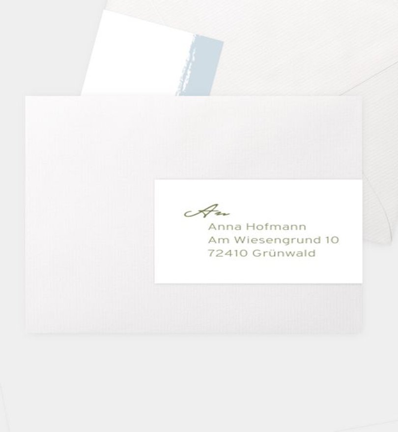 Adressaufkleber Geburtstag Dezente Collage