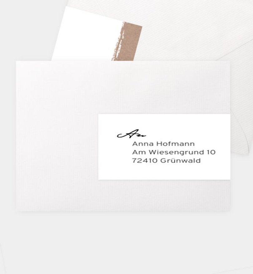 Adressaufkleber Geburtstag Dezente Collage · crafty