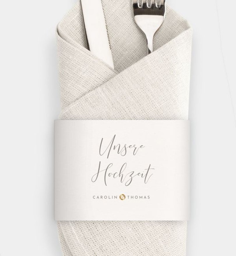 Besteck Servietten-Zubehör Hochzeit Easy Wedding