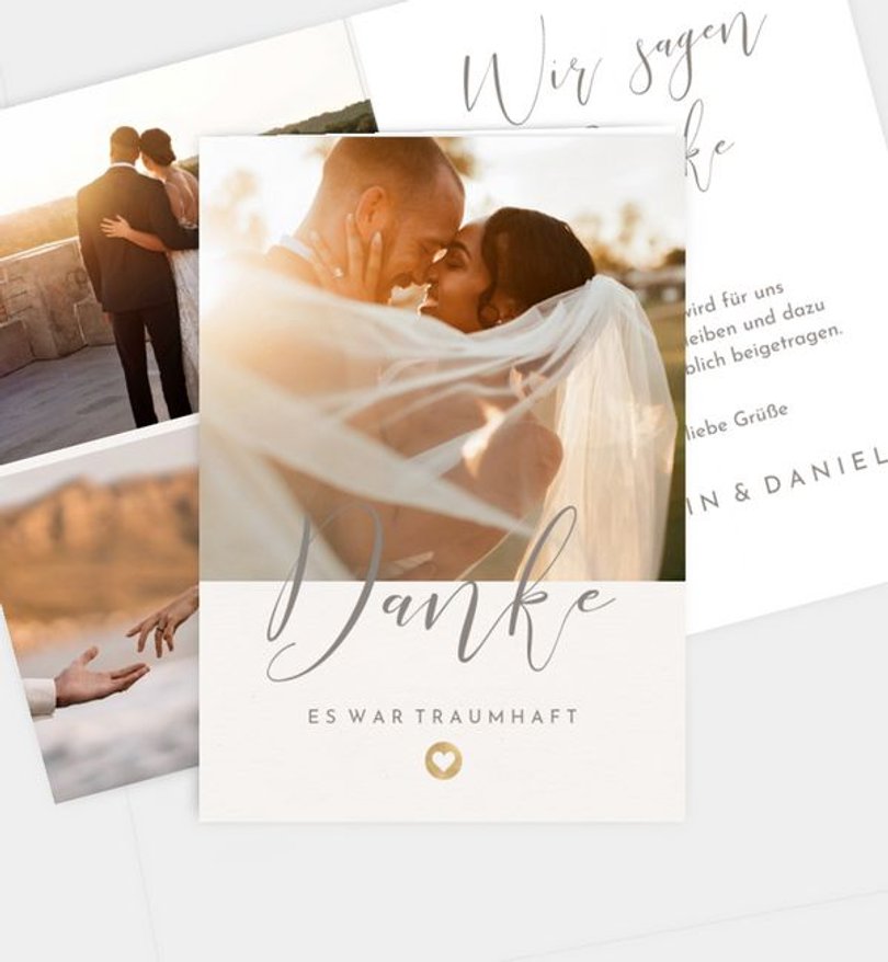 Dankeskarte Hochzeit Easy Wedding