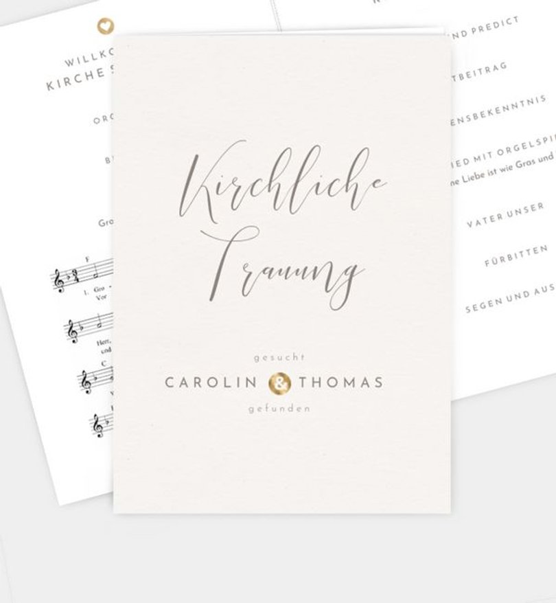 Kirchenheft Hochzeit Easy Wedding