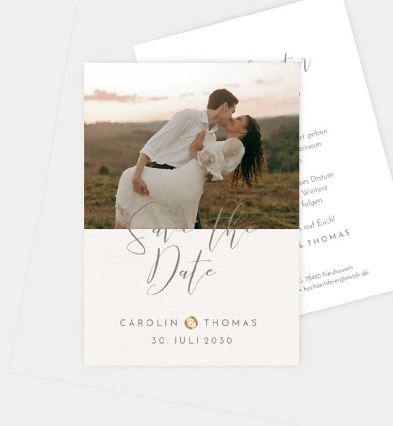 Save-The-Date Karte Hochzeit Easy Wedding