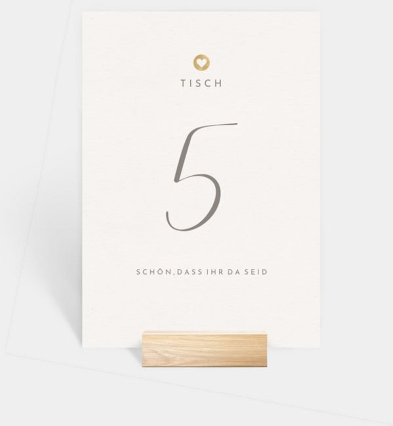 Tischnummer Hochzeit Easy Wedding