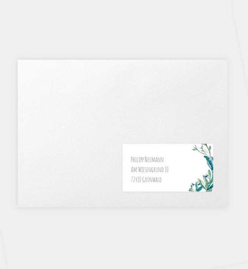 Empfängeraufkleber Kommunion Soft Green