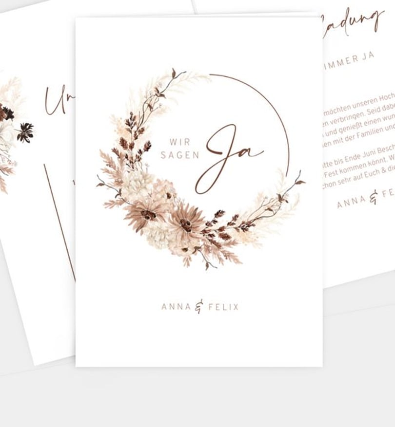 Einladungskarte Hochzeit Precious Yes