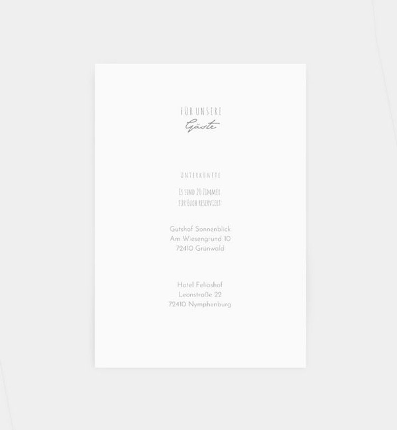 Einlegeblatt bedruckt Konfirmation Soft Green