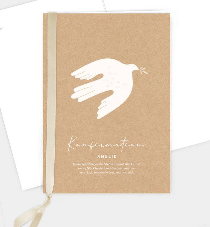 Kirchenheft Konfirmation Dove