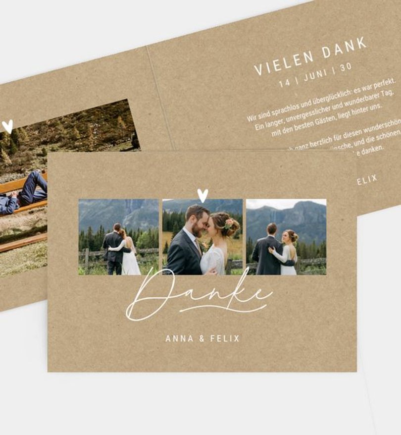 Dankeskarte Hochzeit Hola