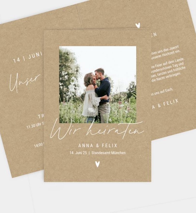 Einladungskarte Hochzeit Hola